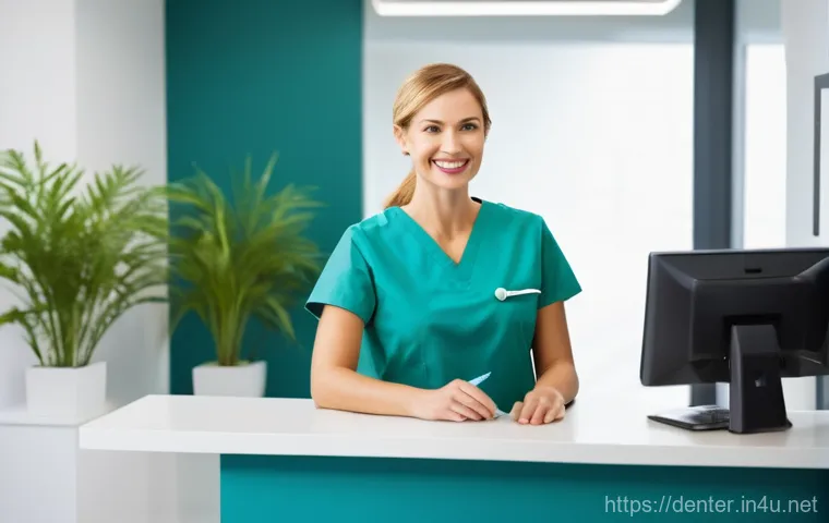 치과위생사 환자 응대 방법 - A Warm Welcome at the Dental Clinic**
A female dental hygienist, in her late 20s to early 30s, weari...