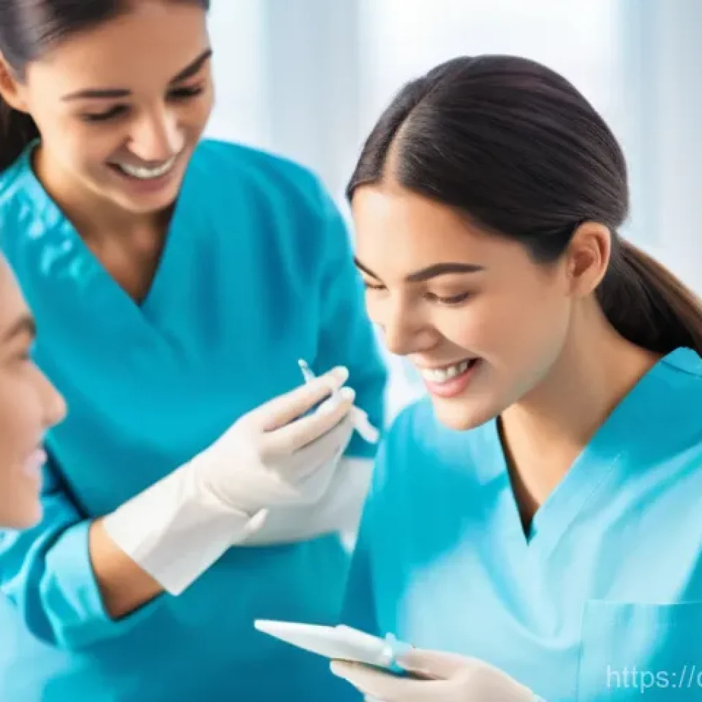 치과위생사 자격증과 경력 관리법 - **Prompt 1: International Dental Hygiene Training**
    A bright, modern dental training facility or...